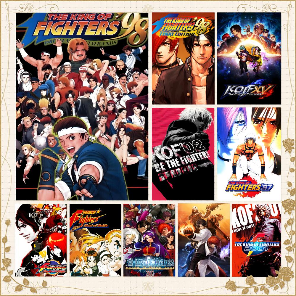 Sports Equipment Poster - ゲームT-ザ・キング・オブ・ファイターズ アーケードポスター ウォールアート 寝室 リビングルーム 寮