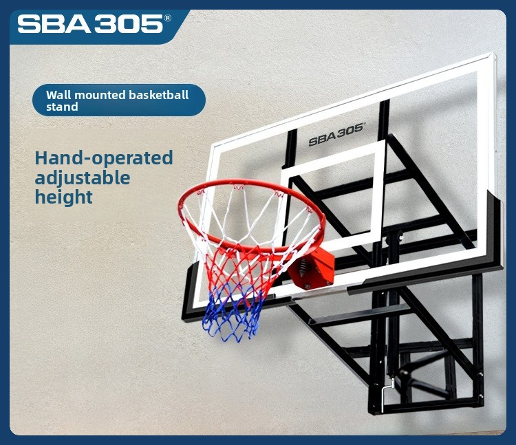 Basketball Hoop - 壁掛け式バスケットボールゴール。高さ調節可能。屋内トレーニング用。大人も子供も使用可能。卸売販売。