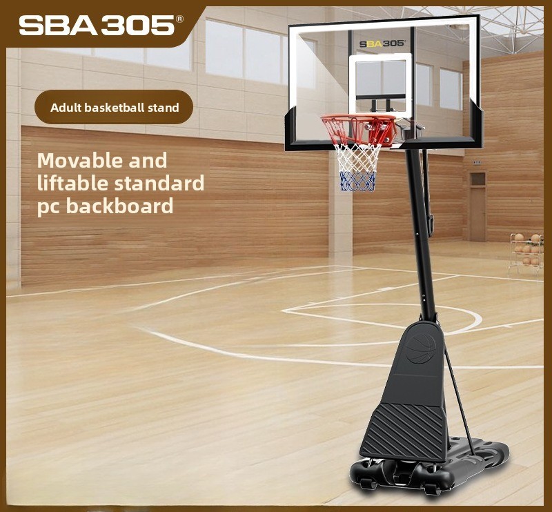 Basketball Hoop - 大人用バスケットボールリング、トレーニング用、SBA305、家庭用、高さ調整可能、持ち運び可能、ユースバスケットボールスタンド、バスケットボールゴール。