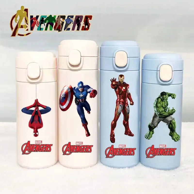 Sports Water Bottle Insulated - マーベル サーモカップ 320ml/420ml アベンジャーズ ポータブル スパイダーマン