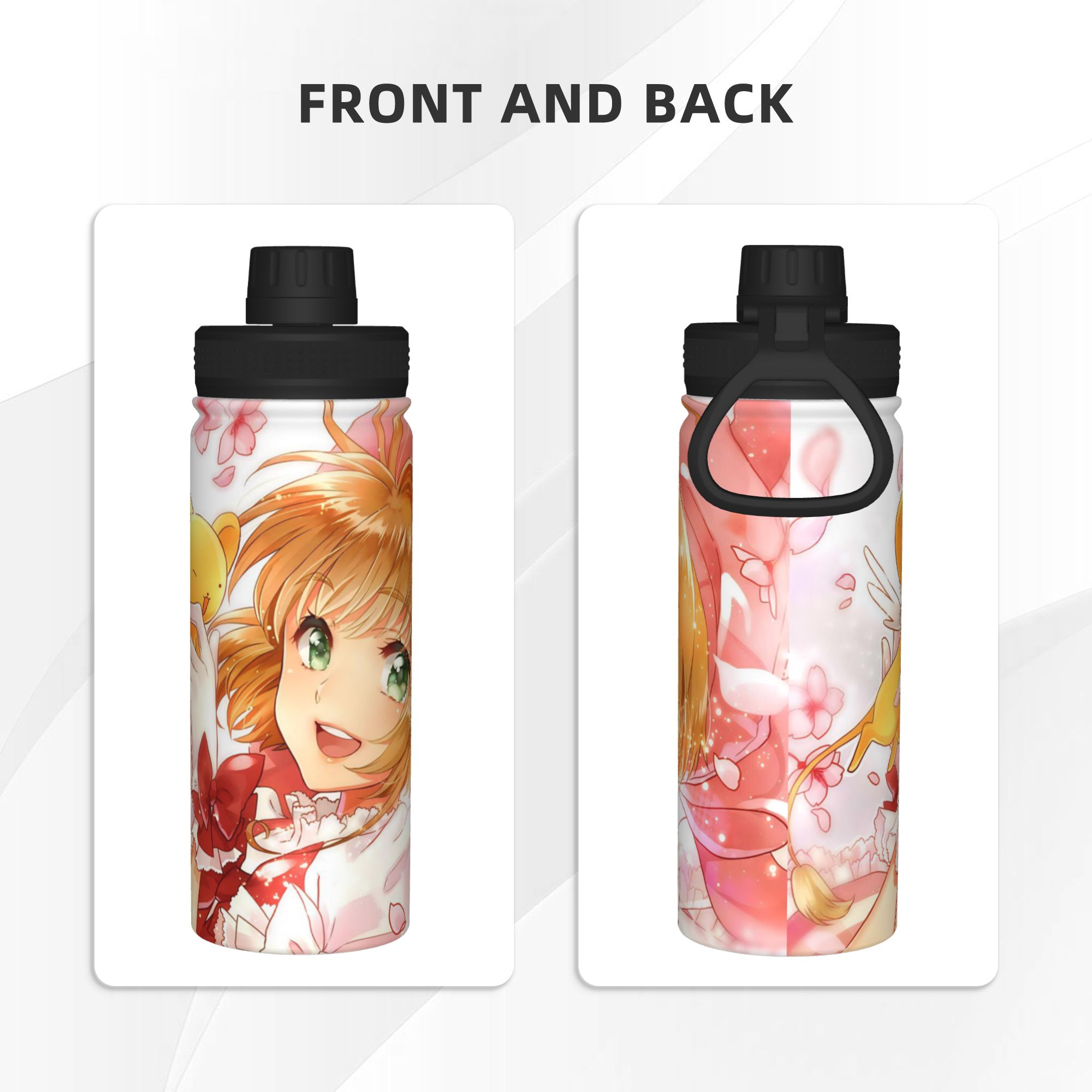 カードキャプターさくらのアニメをモチーフにした、18オンスの - Sports Water Bottle Insulated のレビューと価格