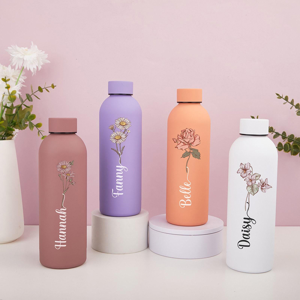 カスタマイズ可能な花柄ウォーターボトル、携帯用屋外スポーツ用 - Sports Water Bottle Insulated のレビューと価格