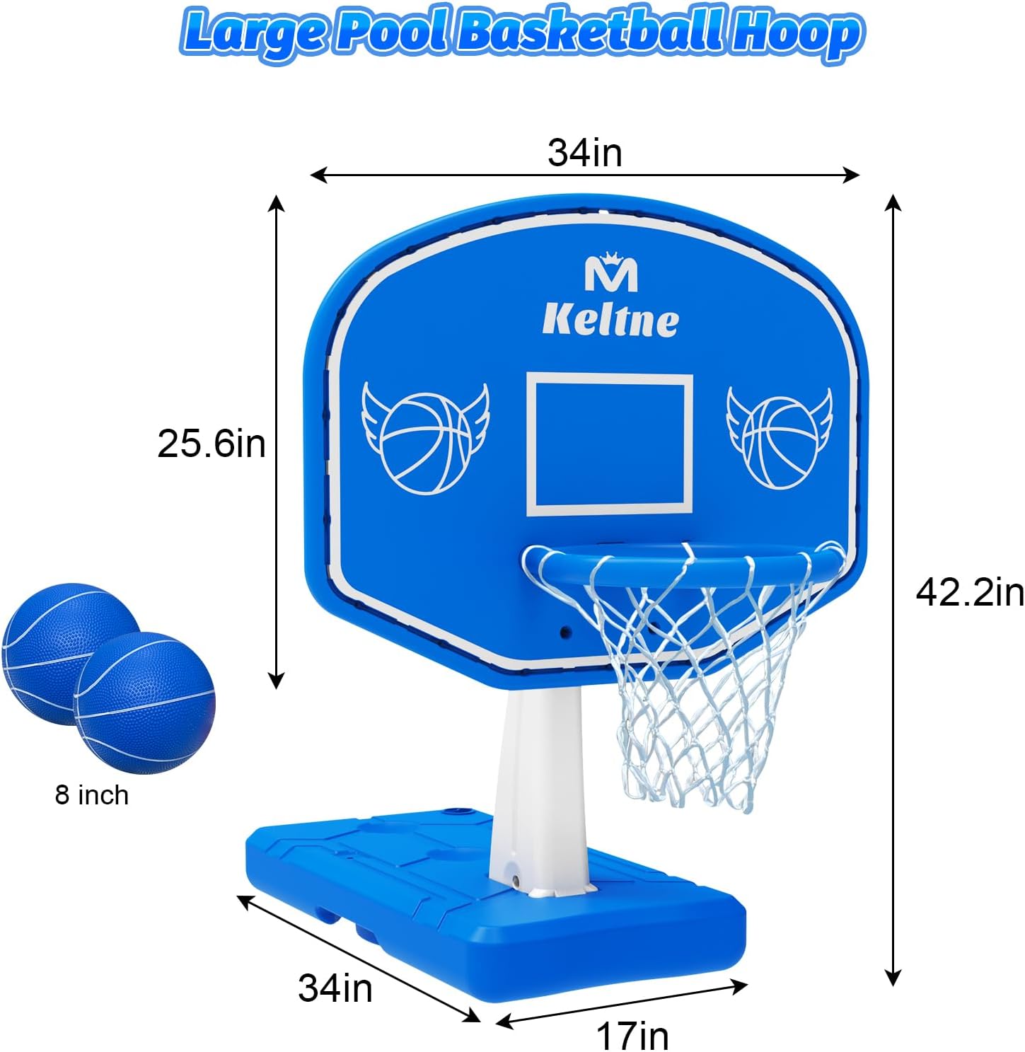 大型スイミングプールバスケットボールフープ、拡張された頑丈な - Basketball Hoop のレビューと価格