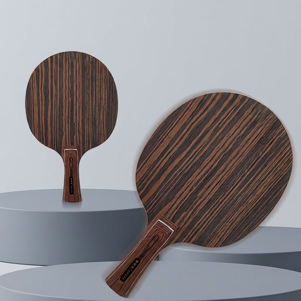 黒檀製卓球ラケットブレード、高速攻撃設計、5ウッド+2カーボ - Tennis Racket のレビューと価格