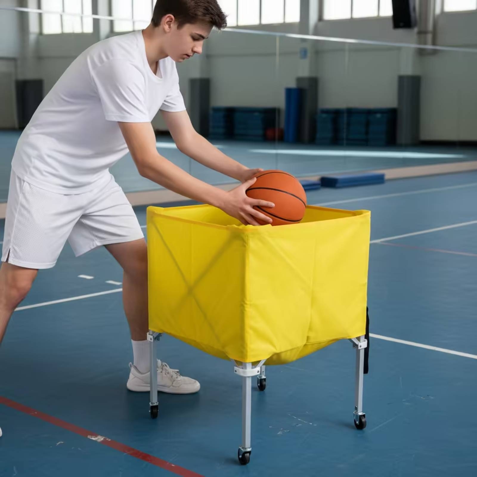 折りたたみ式ボールカート 軽量折りたたみ式ボールカート スポ - Gym Ball のレビューと価格